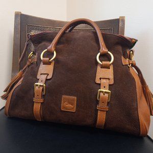 Brown Nubuck Dooney & Bourke Large Satchel